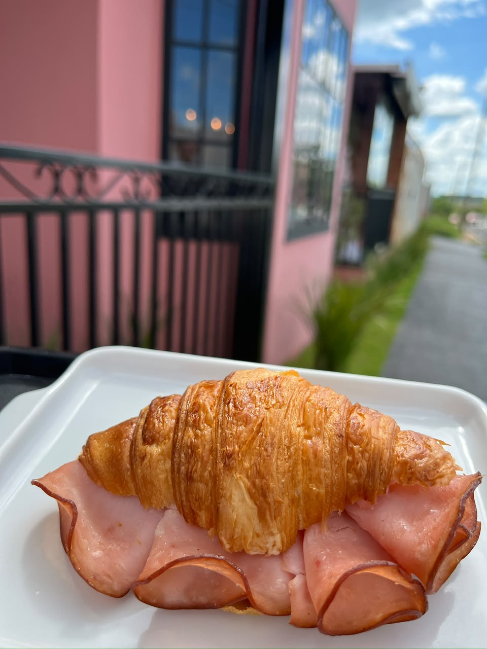 Croissant cremoso de Peito de Peru